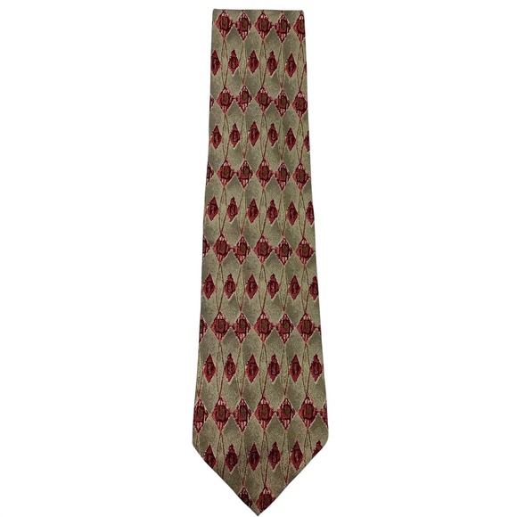 Paul Fredrick Other - Paul Fredrick Mens Geometric 100% Italian Silk Necktie MADE in USA